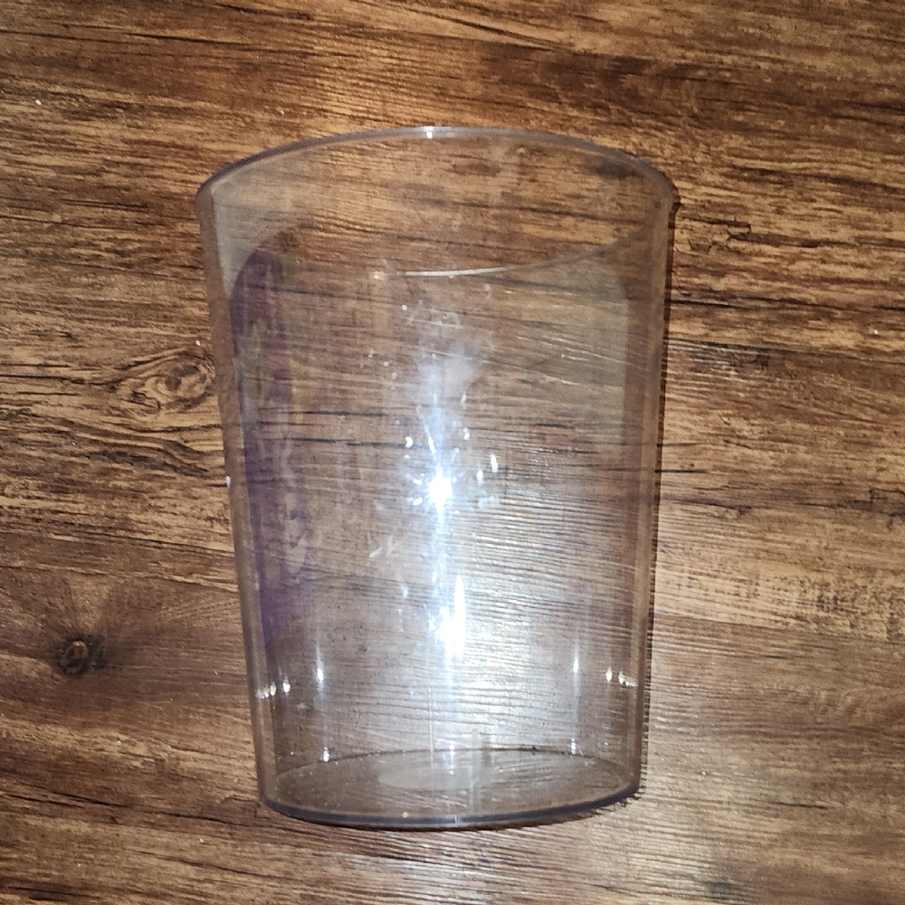 New Room Essentials Clear Plastic Lucite Trash Bin